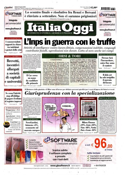 Italia oggi : quotidiano di economia finanza e politica